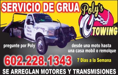 Poly&#8217;s Towing &#8211; Servicio de Grua