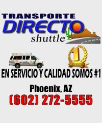 Transporte Directo Shuttle – Phoenix, AZ